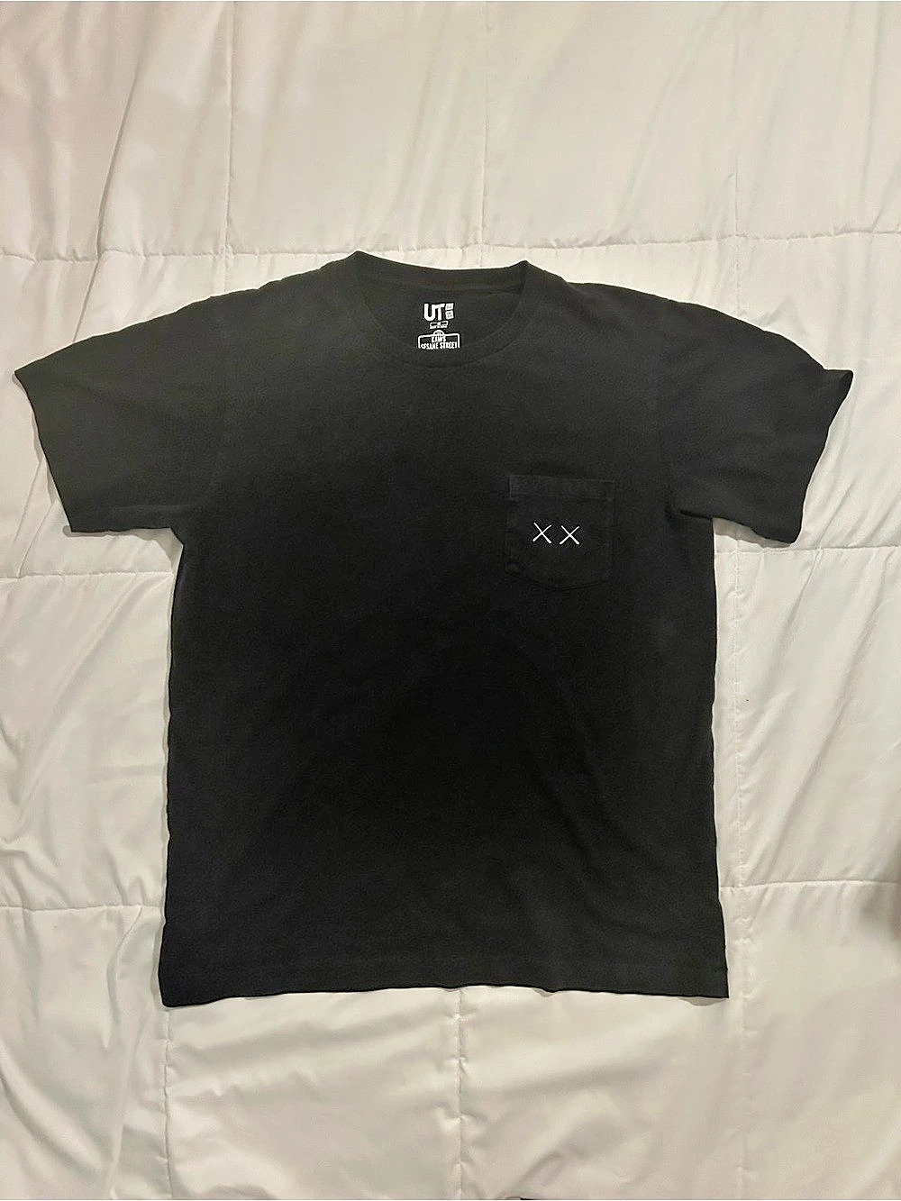 Kaws Sesame Street Black Graphic Tee Like New